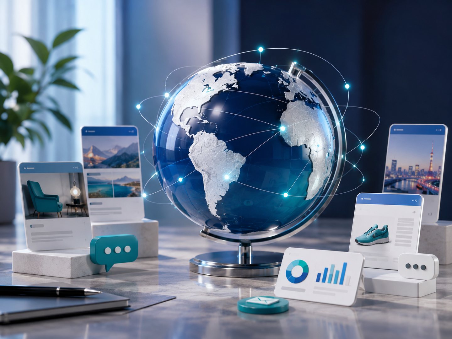 Internationale digitale Kampagnen und globale Vernetzung